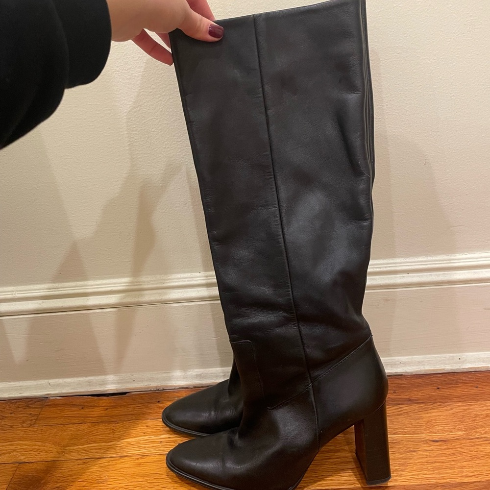 Black Zara Knee High Boots